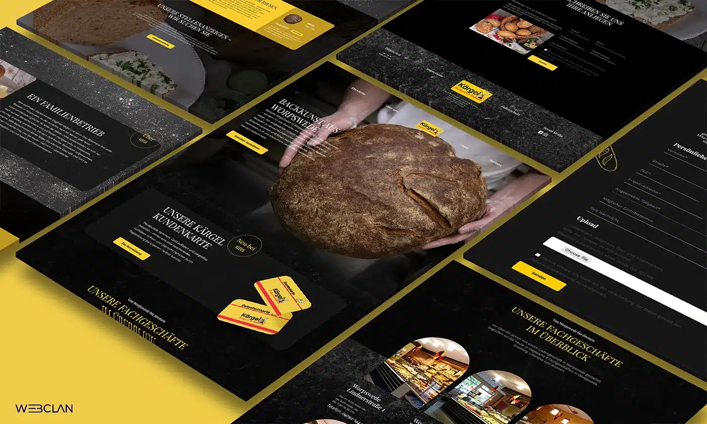 Webdesign für Bäckerei Kärgel